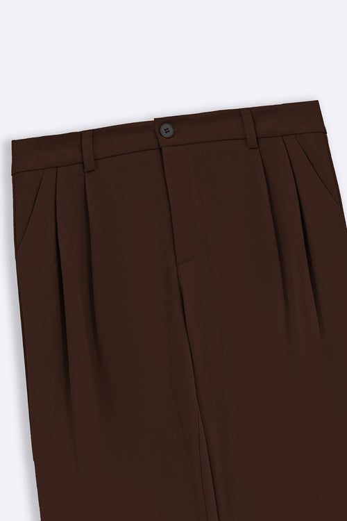 CHOCOLATE CLASSIC TAILORED PANTS