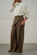 TAUPE SKIRT OVERLAY PANTS