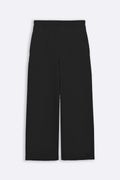 BLACK COTTON TERRY PANTS