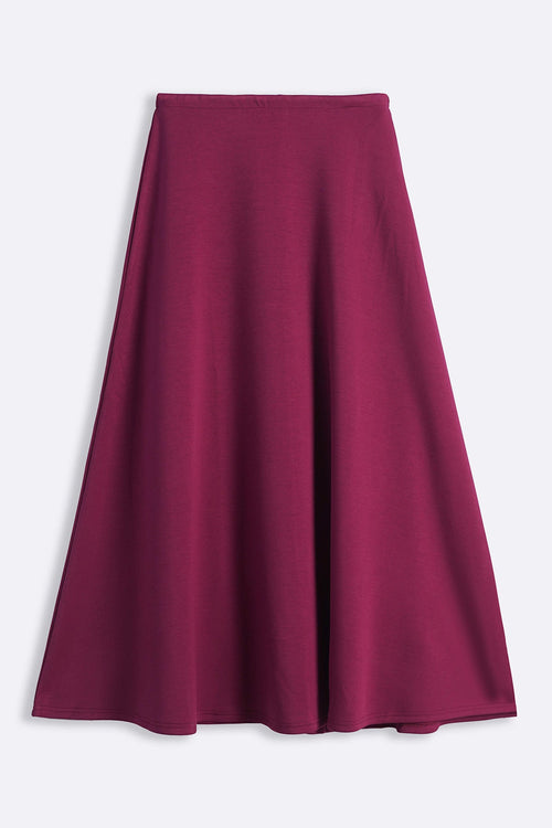 MAROON CASUAL EVERYDAY SKIRT