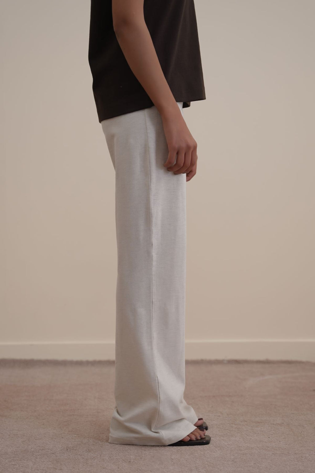 OAT WHITE MELANGE DAILY YOGA PANTS
