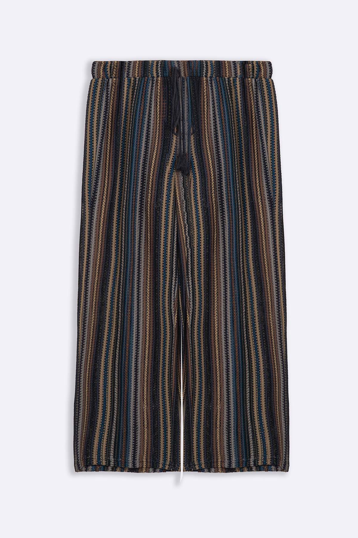 NAVY RESORT PANTS WITH LINING