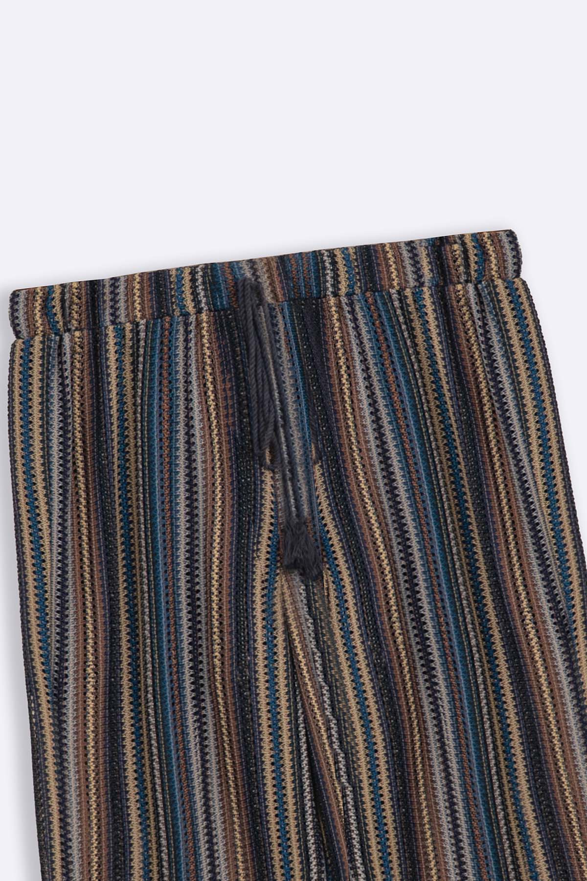 NAVY RESORT PANTS WITH LINING