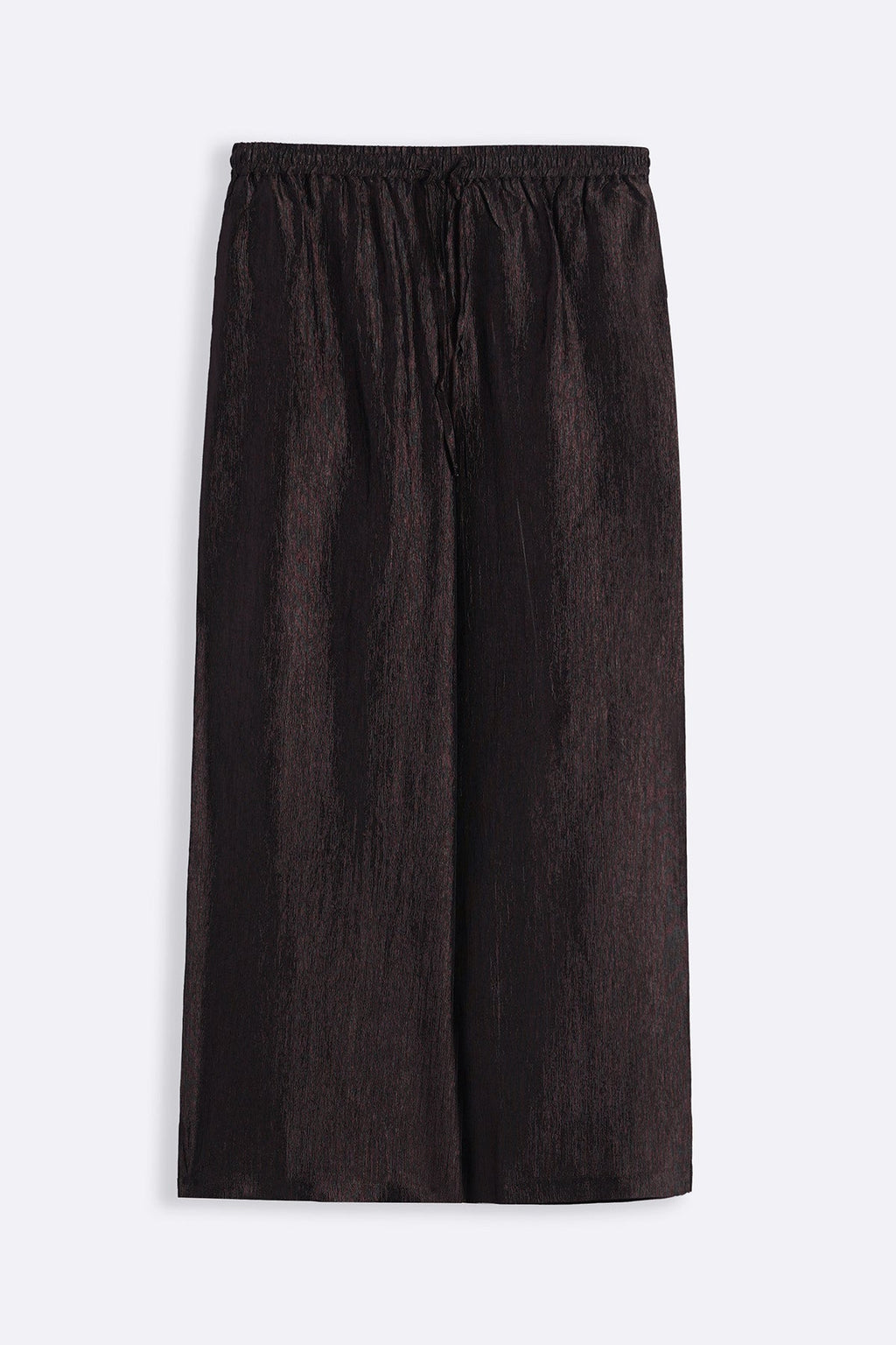 COFFEE TEXTURED FLOWY PANTS