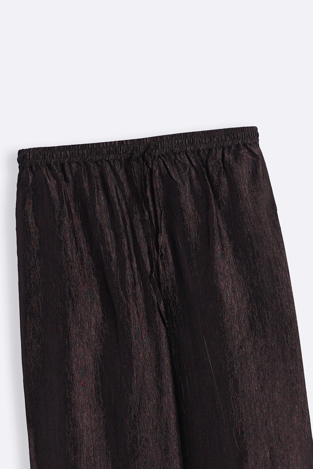 COFFEE TEXTURED FLOWY PANTS