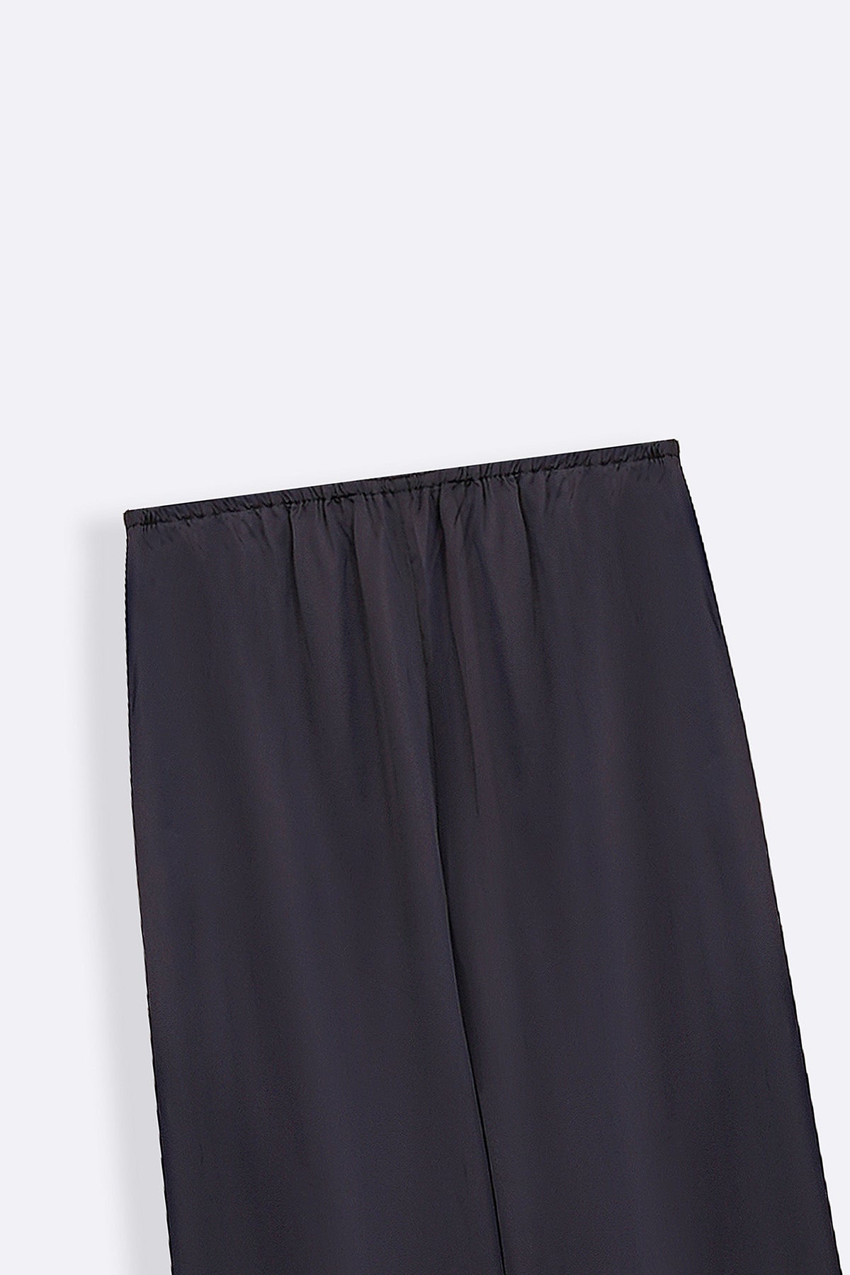 MIDNIGHT BLUE SATIN WIDE PANTS
