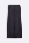 MIDNIGHT BLUE SATIN WIDE PANTS