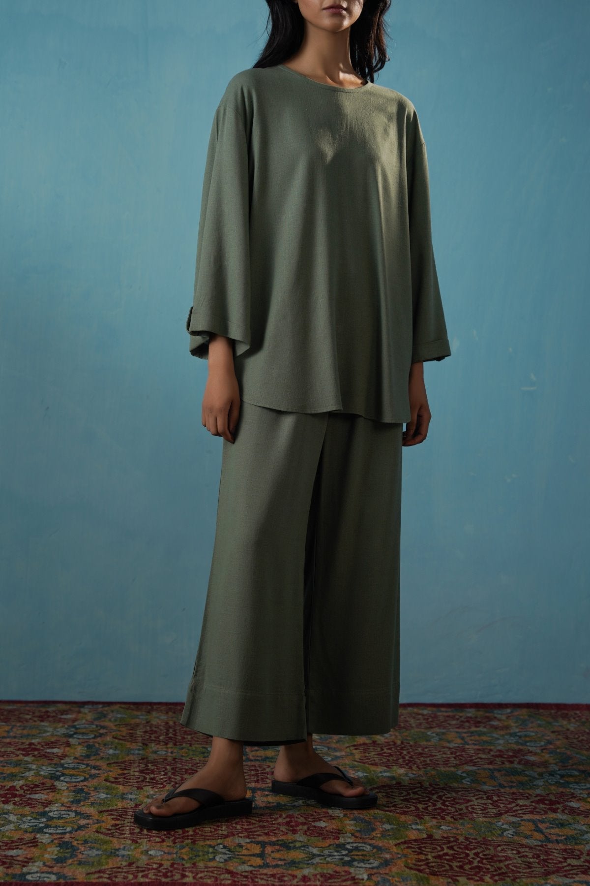 GREEN EVERYDAY CULOTTES