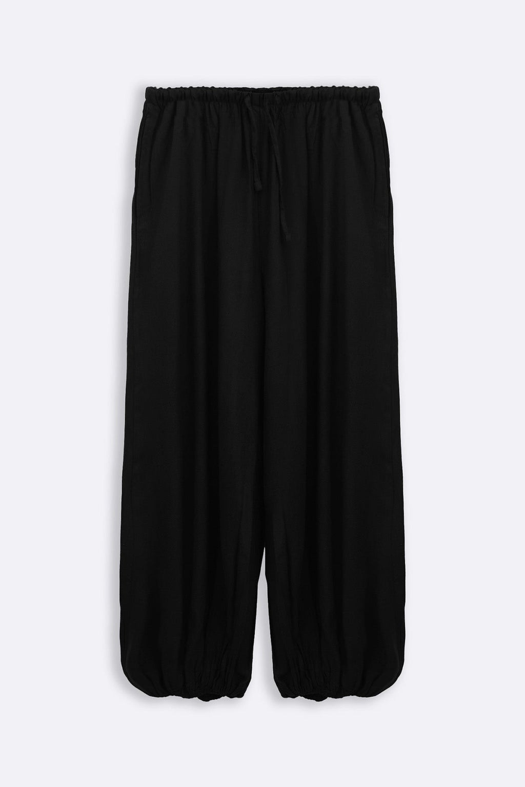 BLACK SLOUCHY HAREM PANTS