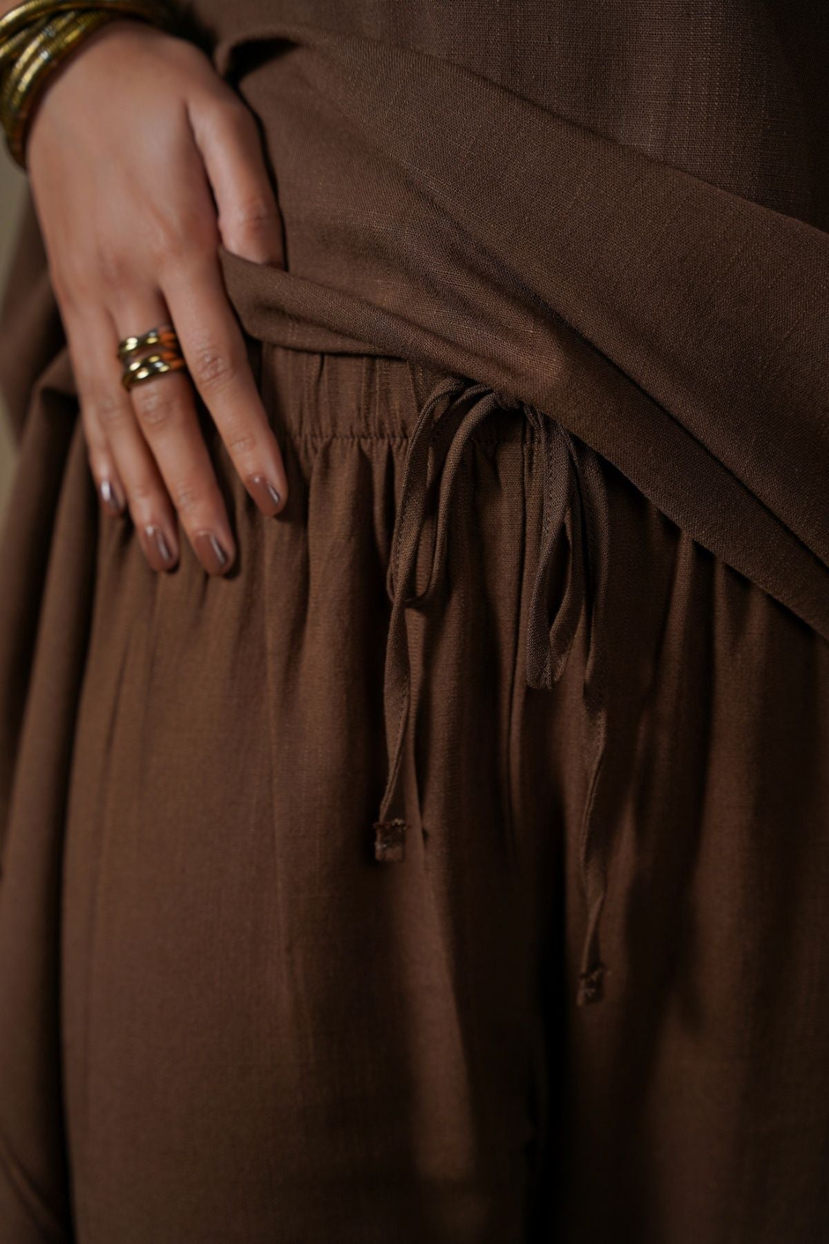 COFFEE EVERYDAY LINEN BLEND PANTS