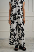 BLACK ABSTRACT RESORT PANTS