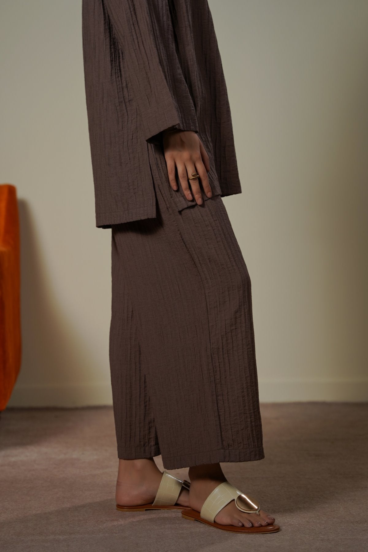 MOCHA SABLE EASY PANTS