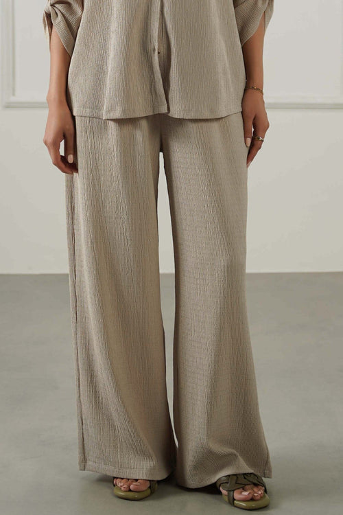 OAT WHITE BASIC STRAIGHT PANTS