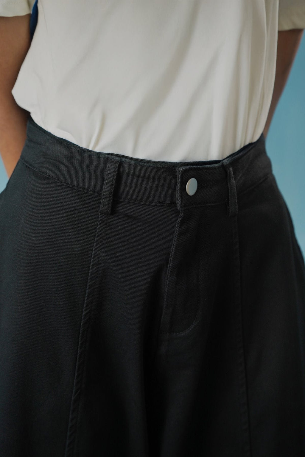 BLACK SLOUCHY EASE PANTS