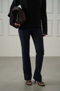 MID-RISE KICK FLARE JEANS