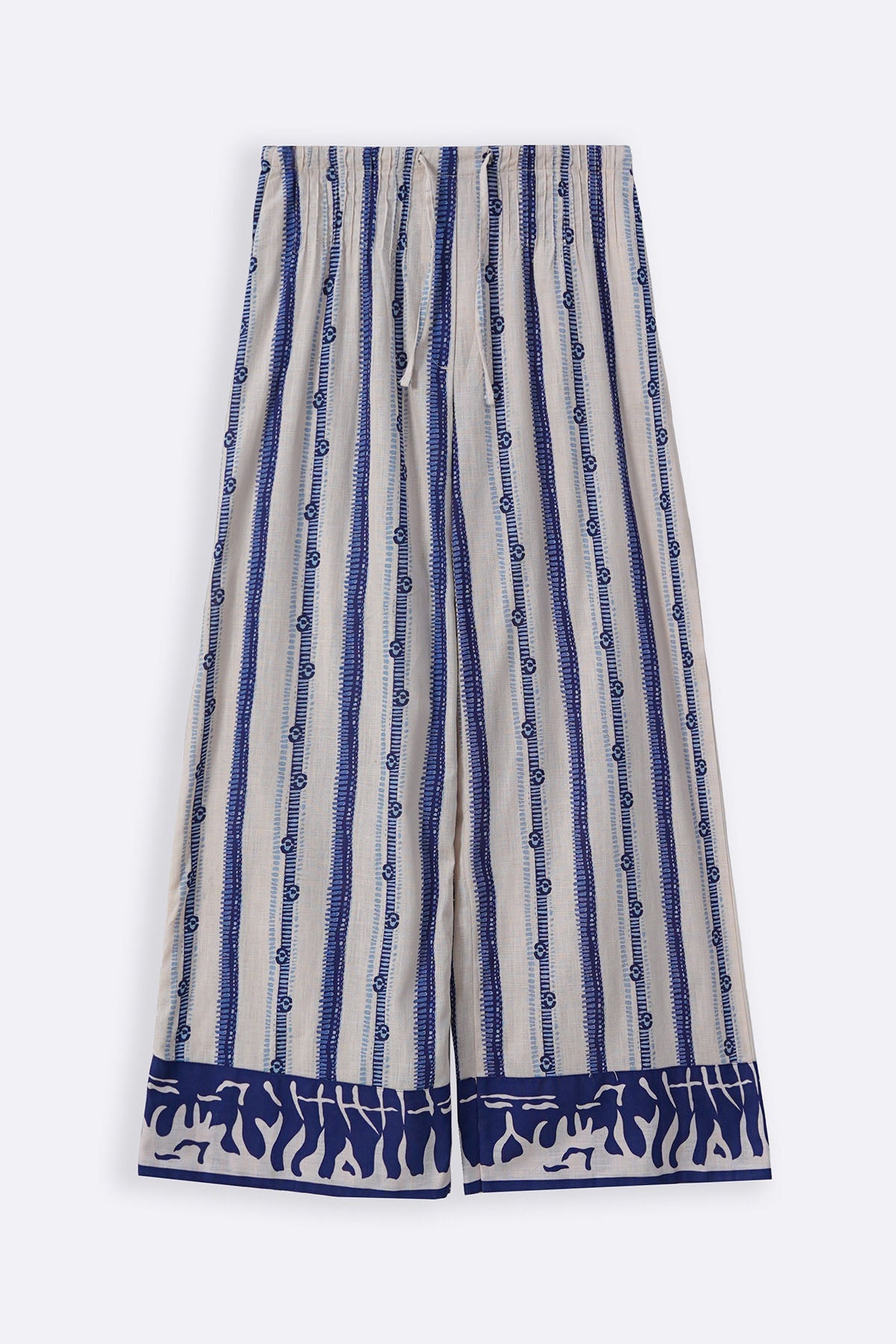ECRU SARDINE PINTUCK PANTS