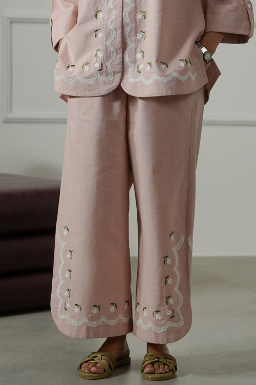 PINK BELL FLORAL CULOTTES