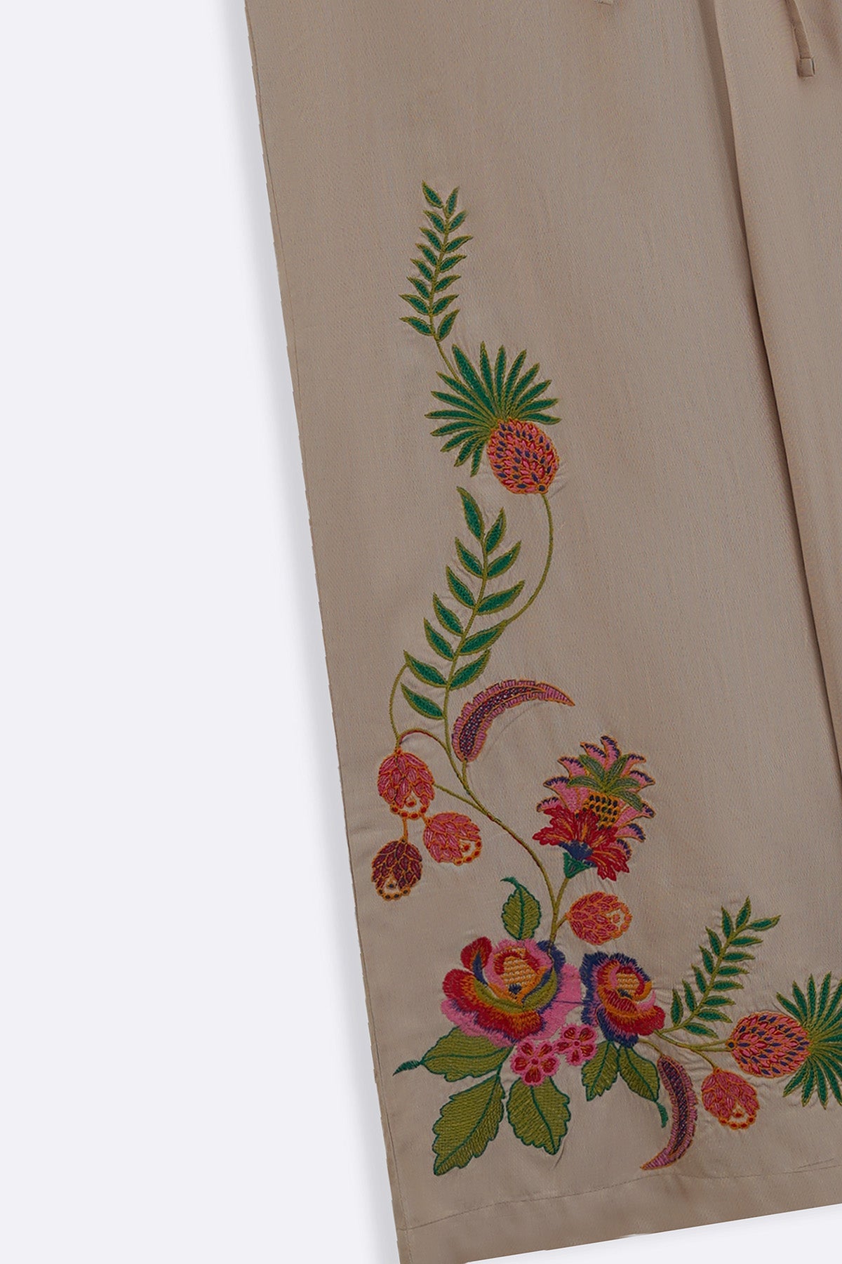 BEIGE TROPICAL ESCAPE BRODERIE CULOTTES