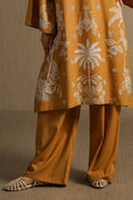 MUSTARD OCHRE BLOOM PANTS
