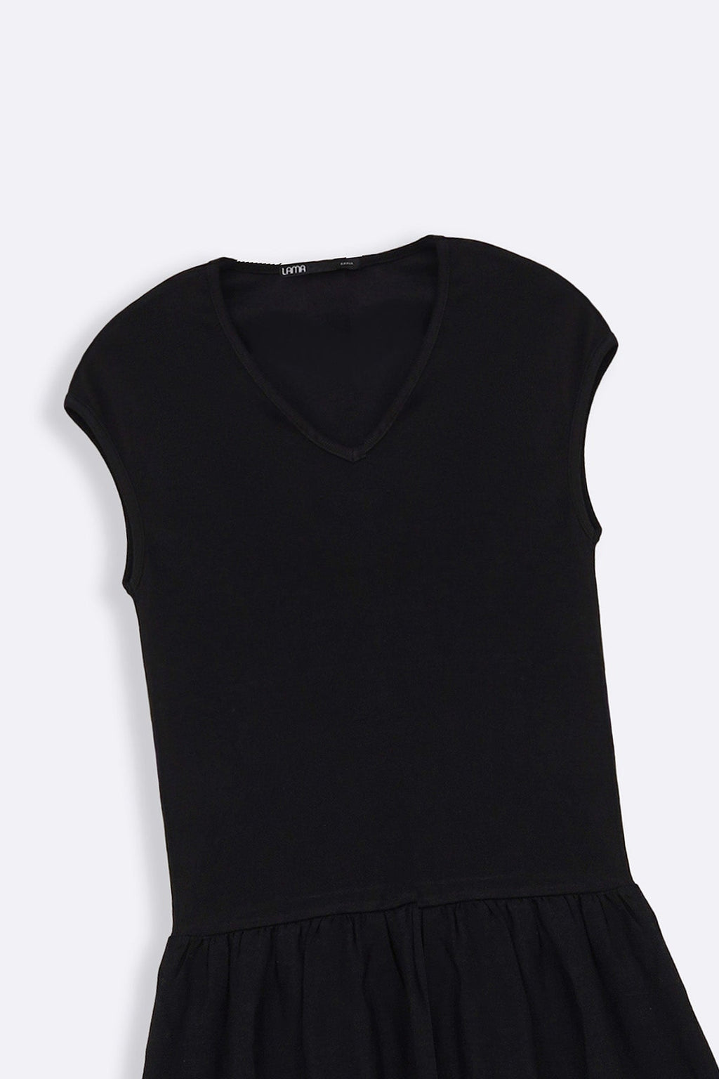 BLACK TIERED DRESS
