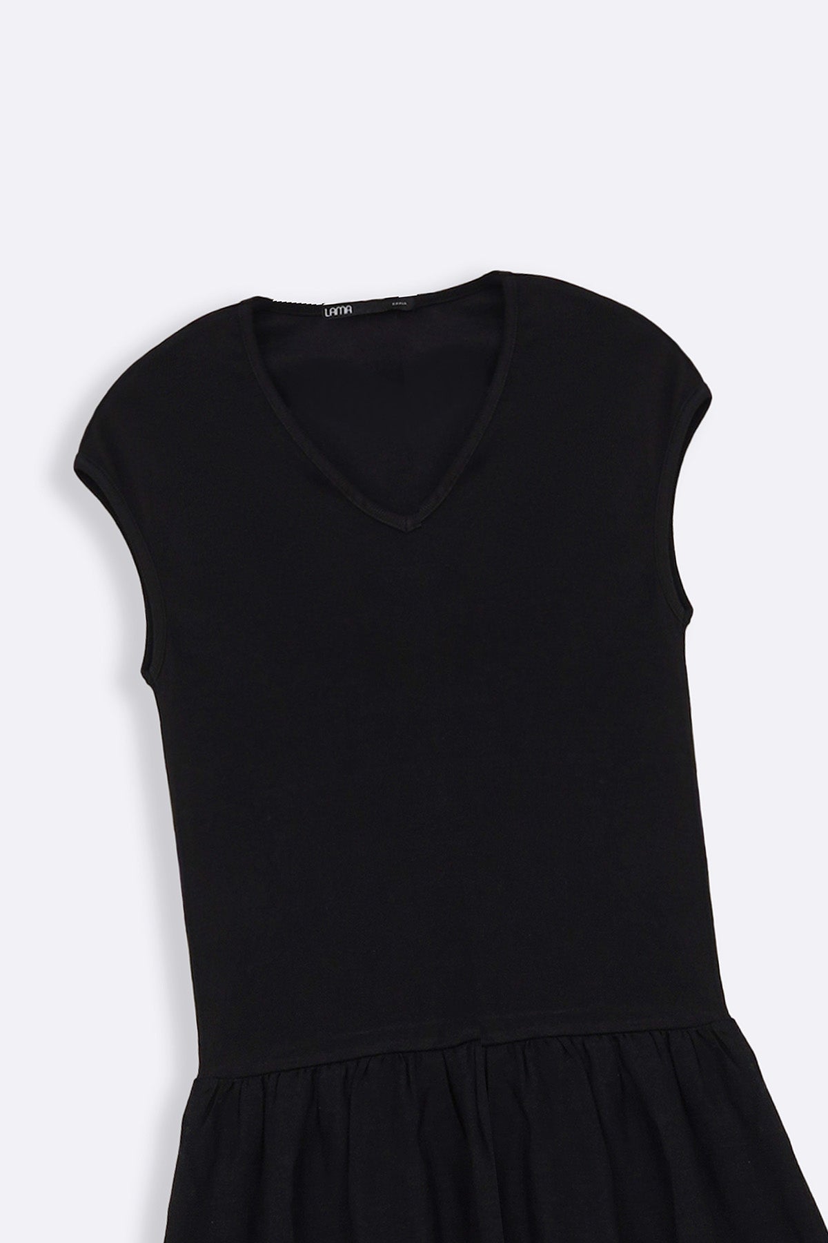BLACK TIERED DRESS