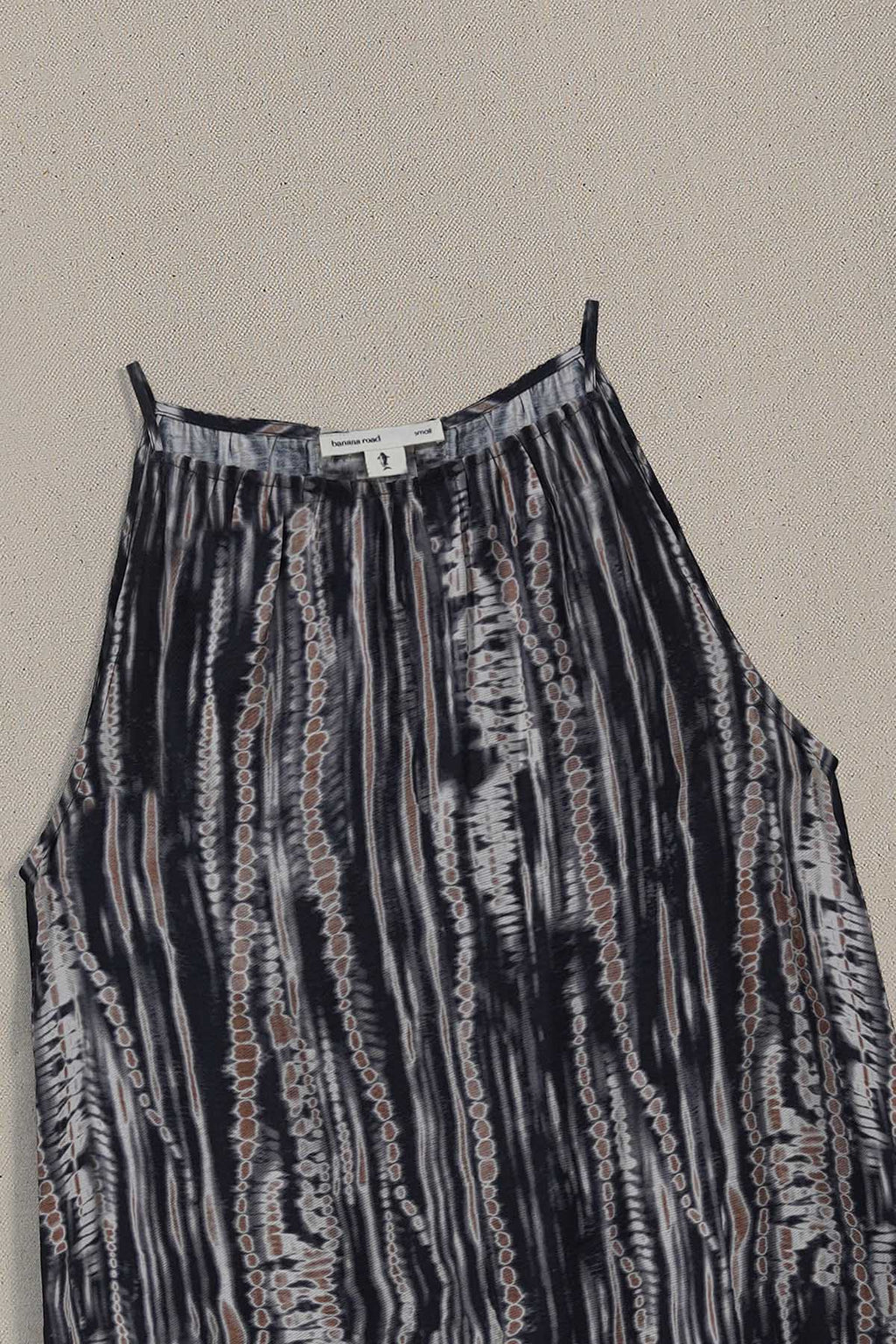 BLACK MONO TIDE DRESS