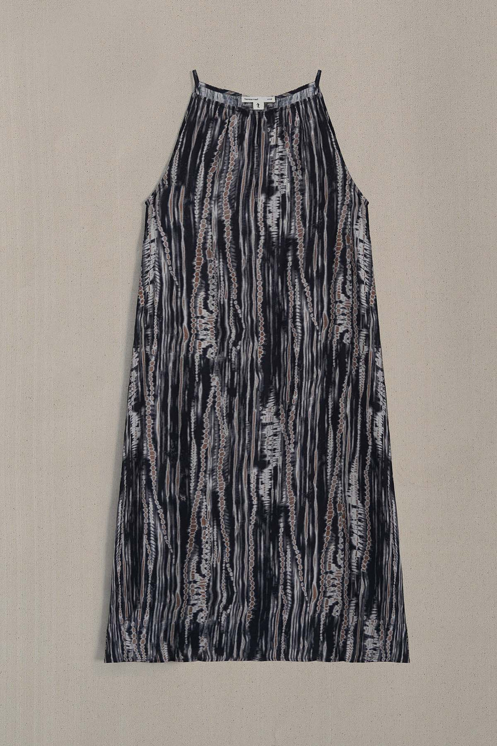 BLACK MONO TIDE DRESS