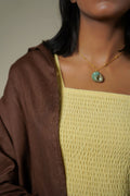 YELLOW SMOCKED TOP
