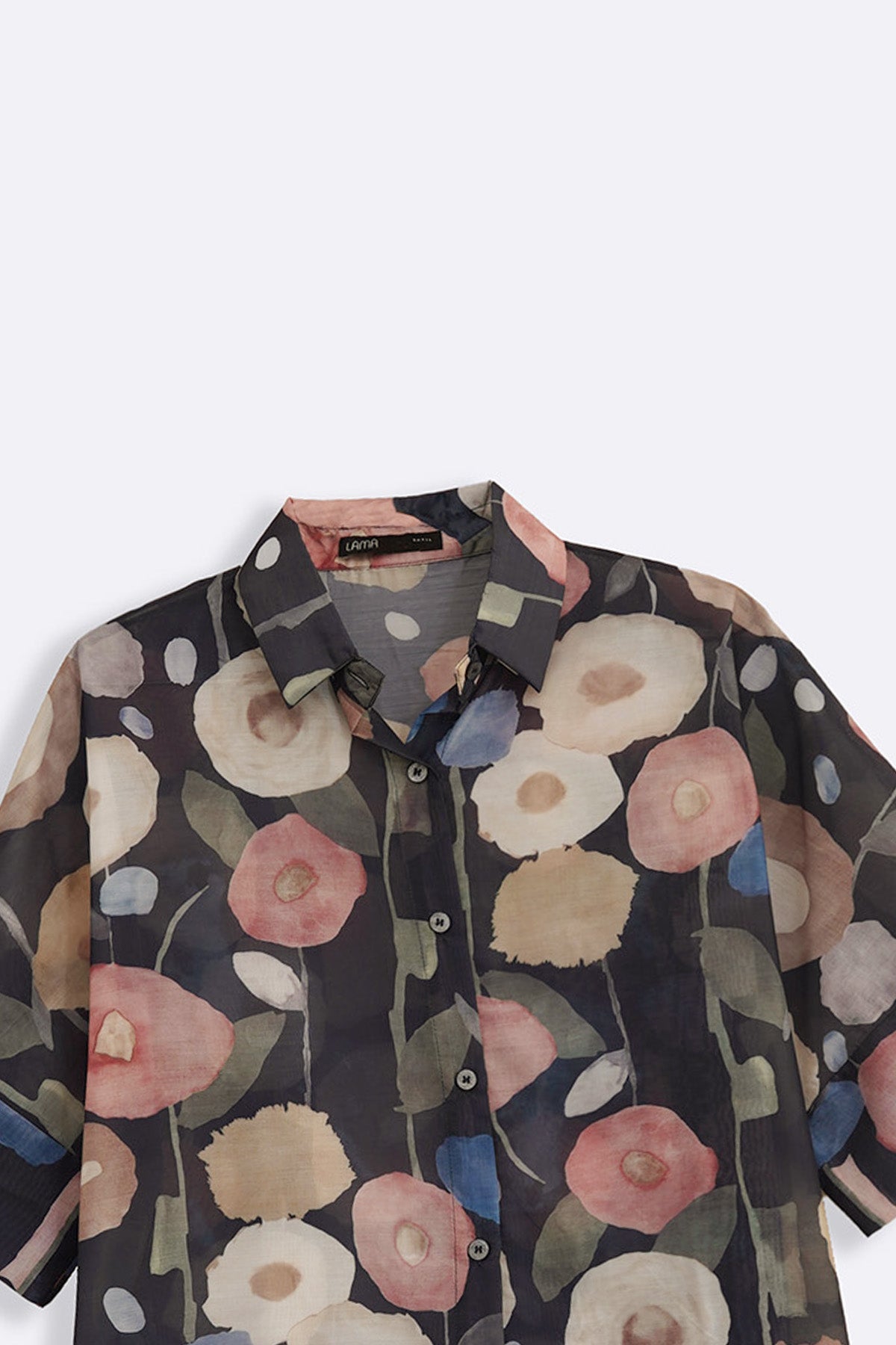 GREY NOCTURNAL BLOOM SHIRT