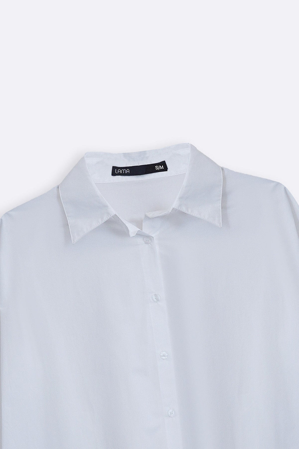 WHITE OVERSIZED COTTON BLOUSE
