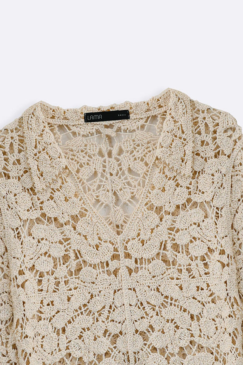 CREAM NOMAD CROCHET TUNIC