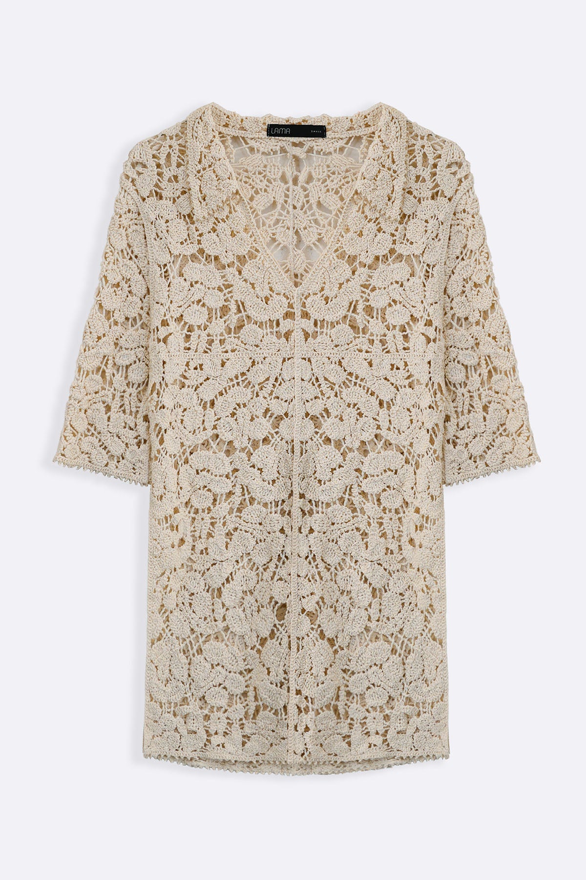 CREAM NOMAD CROCHET TUNIC
