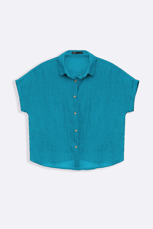 TEAL BARELIGHT BUTTON DOWN