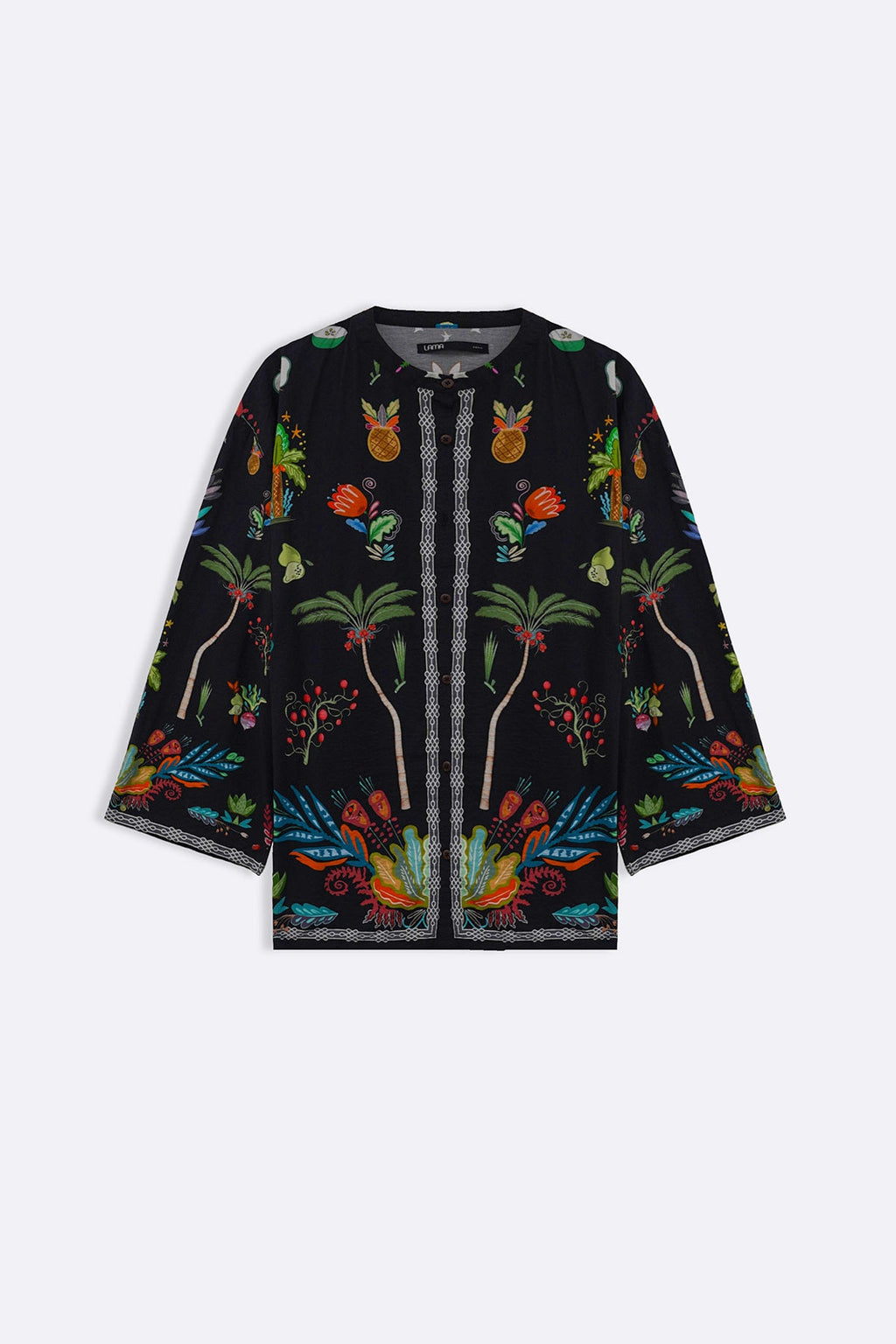 BLACK GREEN APPLE SHIRT