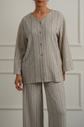 STONE BLACK LINEA STRETCH SHIRT