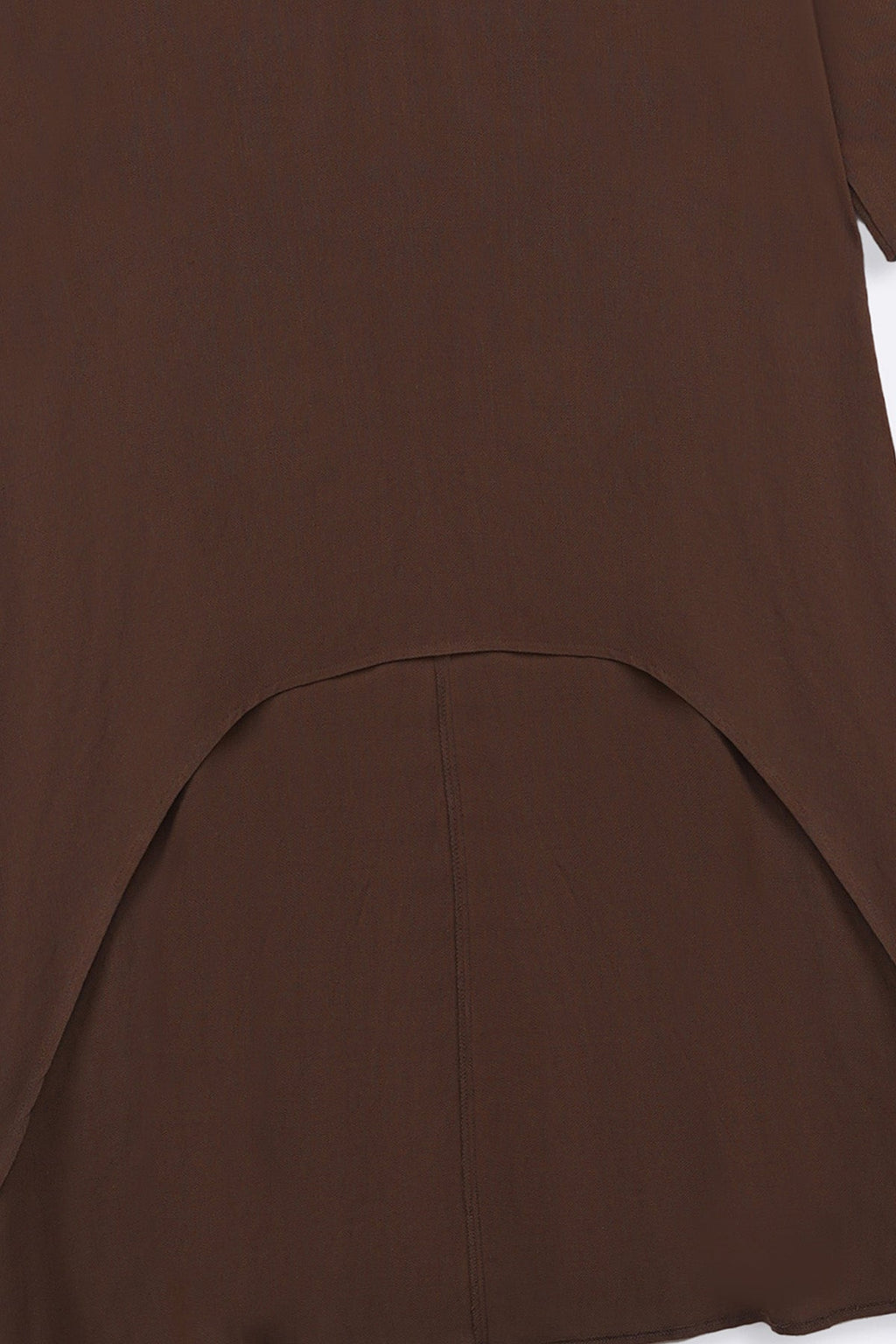 COFFEE SCOOP HEM LINEN BLEND TUNIC