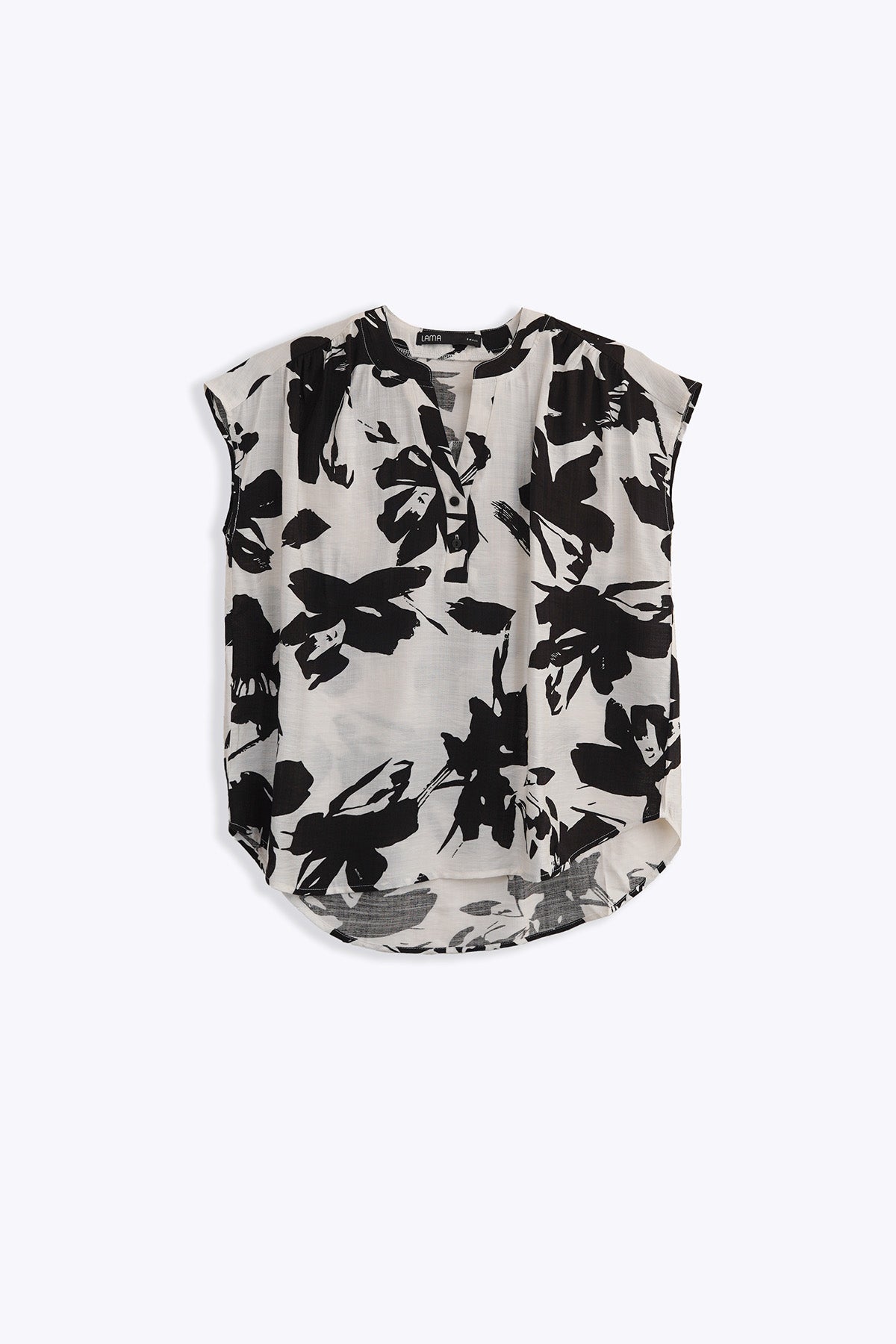 BLACK ABSTRACT RESORT SHIRT