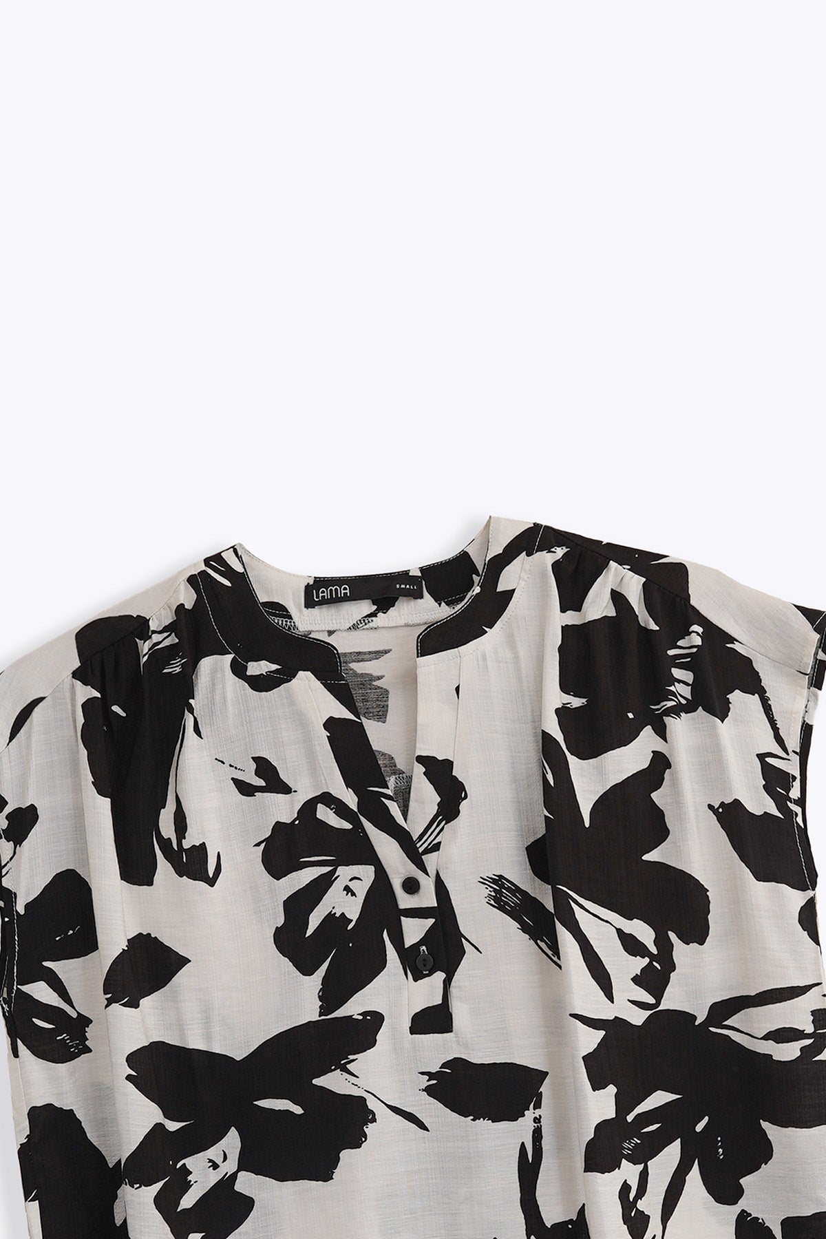 BLACK ABSTRACT RESORT SHIRT