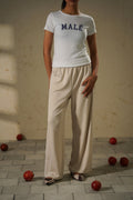 WHITE MALE CAMPUS TEE