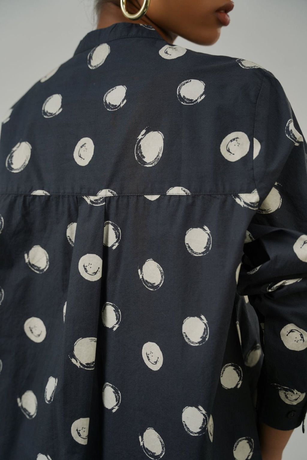 BLACK GALAXY POLKA SHIRT