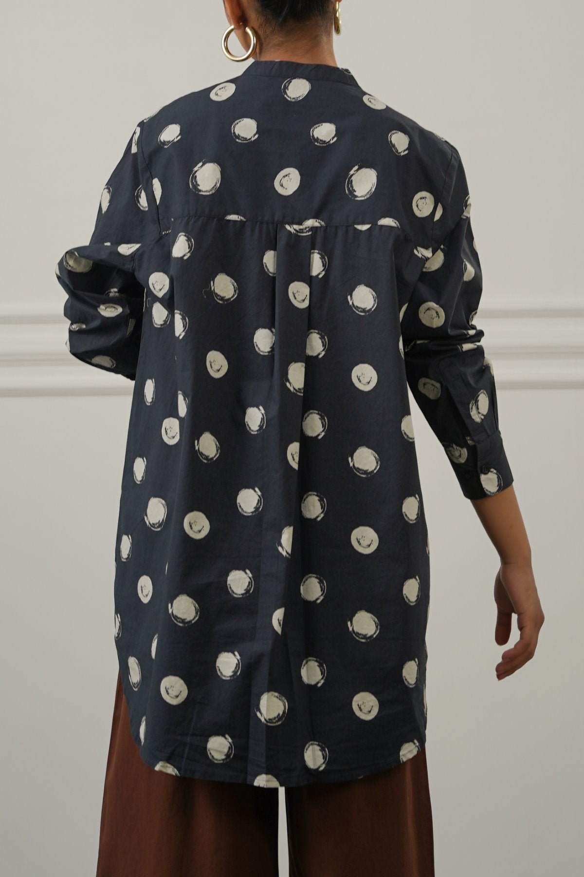 BLACK GALAXY POLKA SHIRT