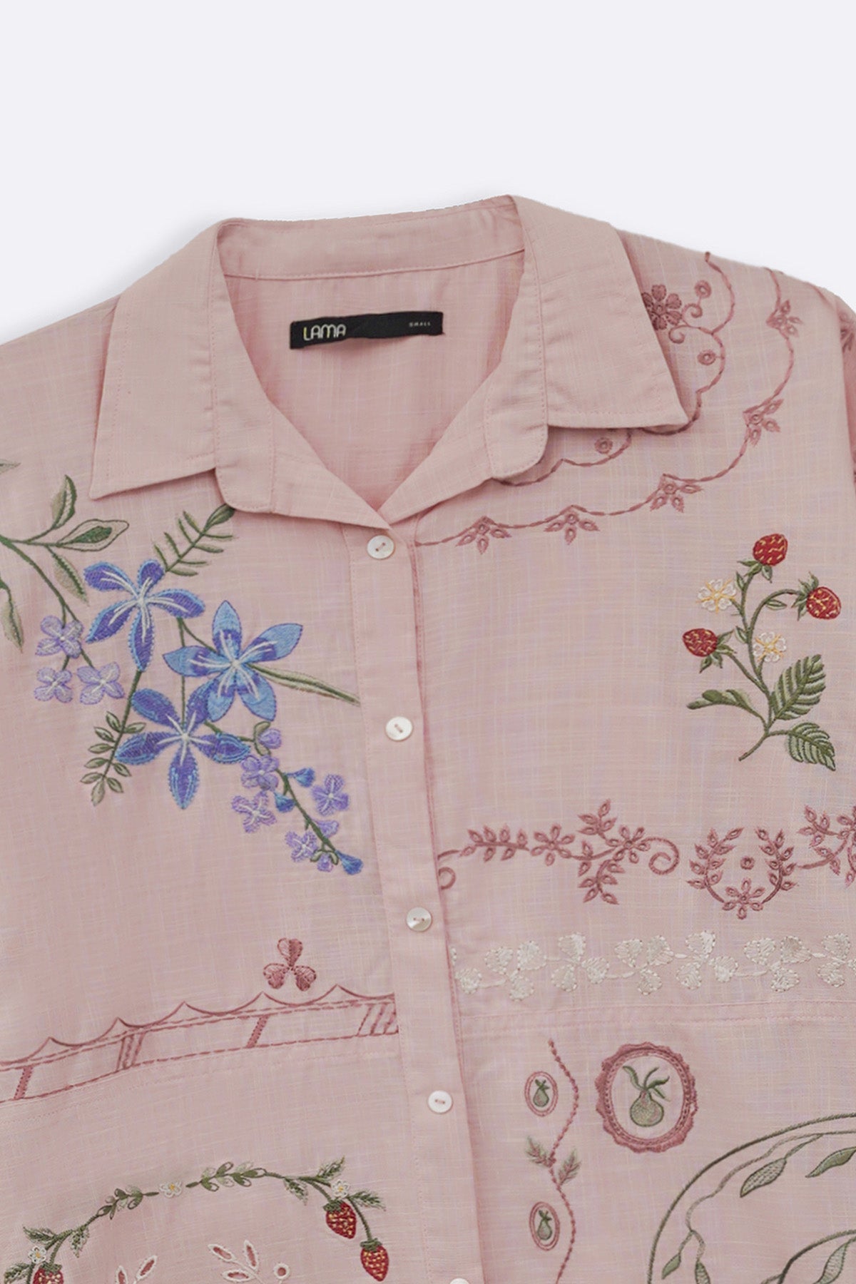 LIGHT PINK PINK BERRY BUTTON DOWN