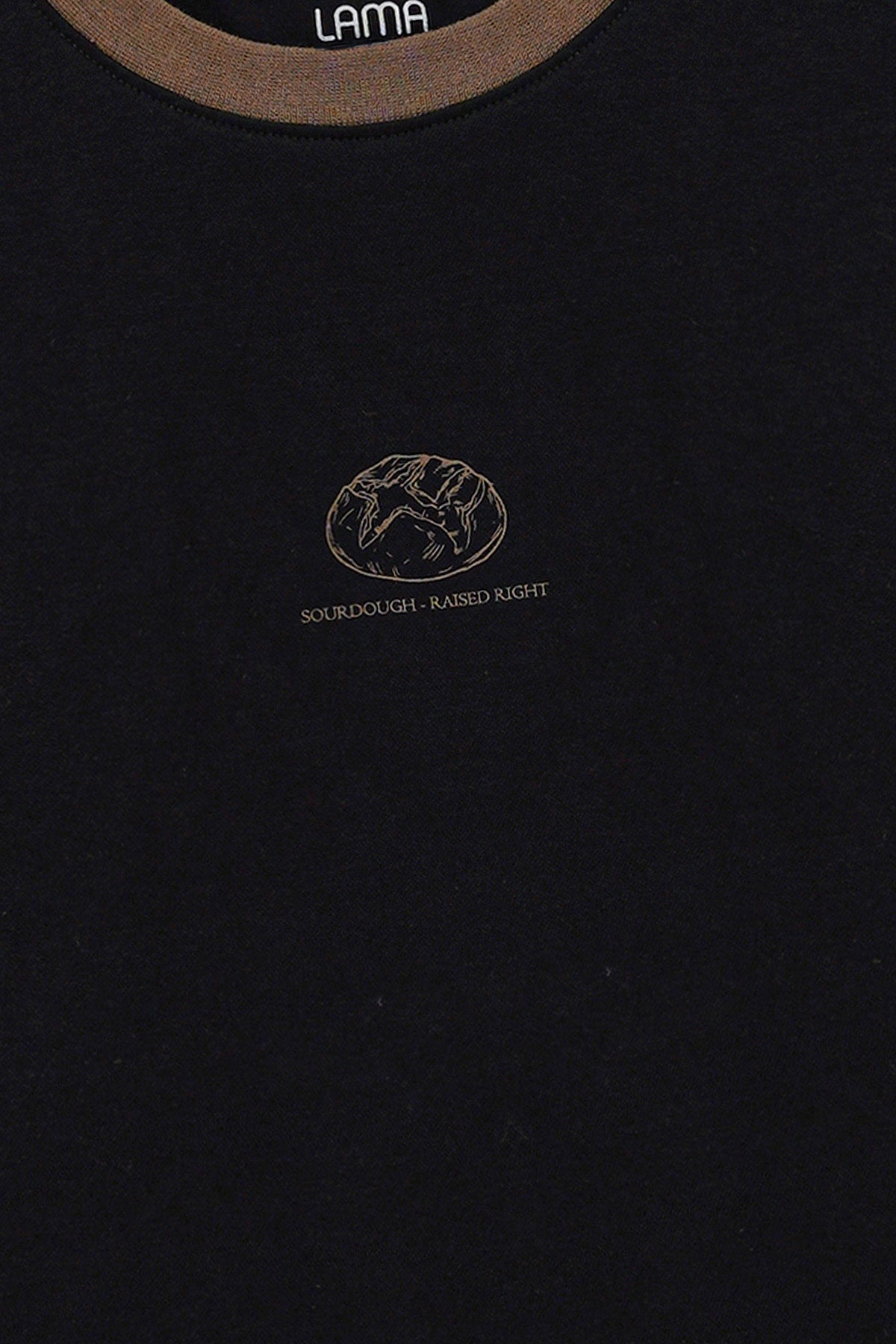 BLACK SOURDOUGH PRINT TEE