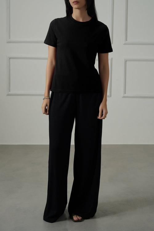BLACK CASUAL EVERYDAY TEE