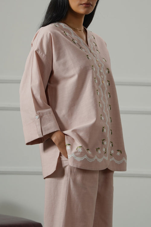PINK BELL FLORAL SHIRT