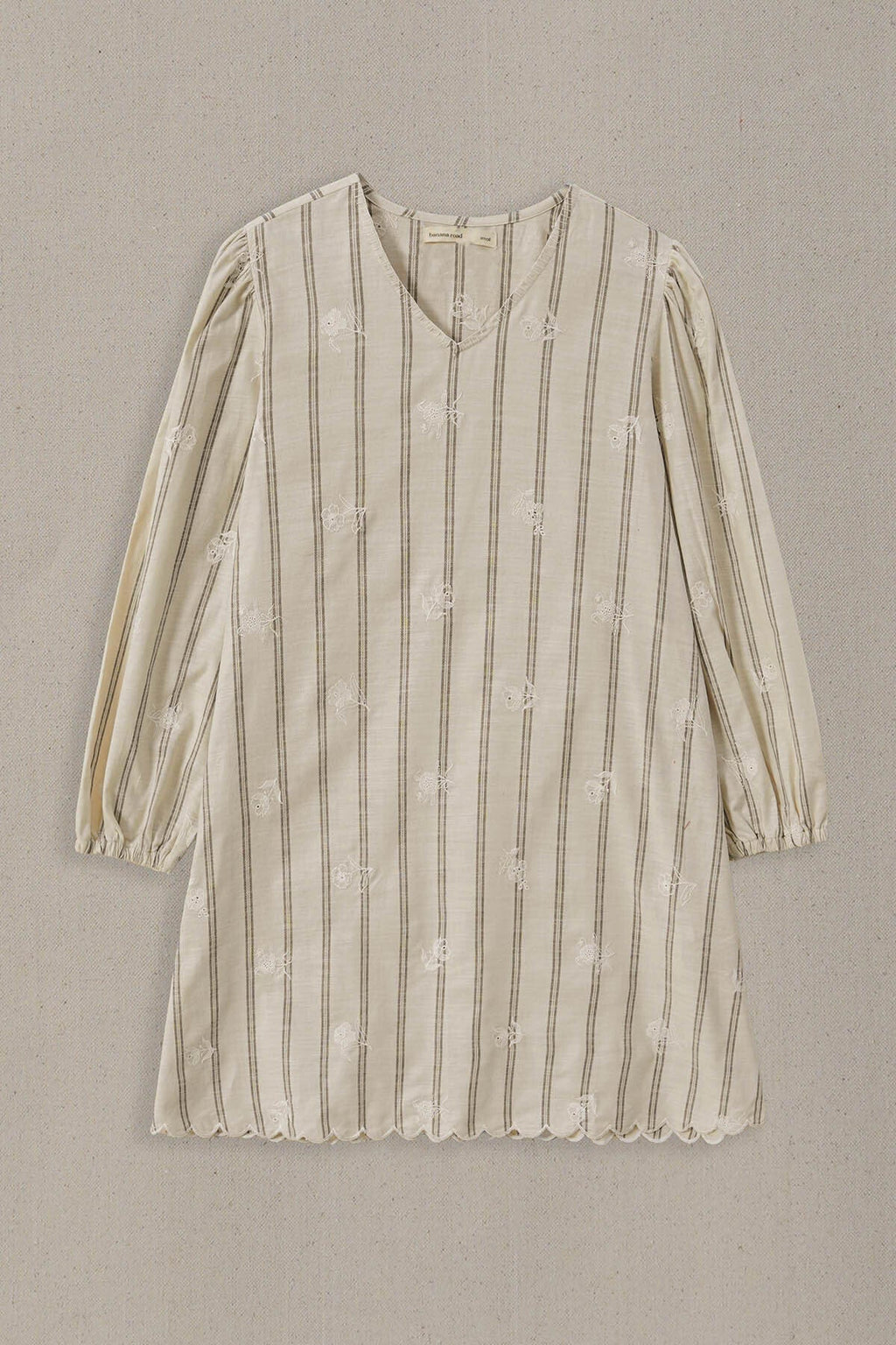 OFF WHITE COASTAL STRIPED TUNIC