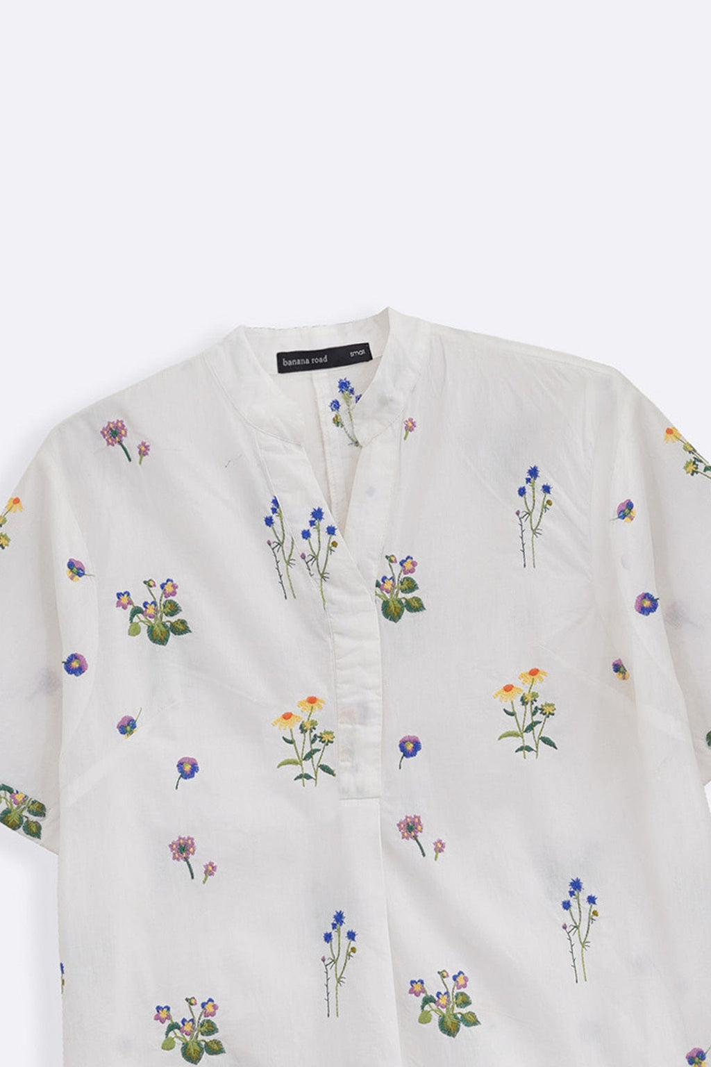 WHITE DITSY FLORAL SHIRT