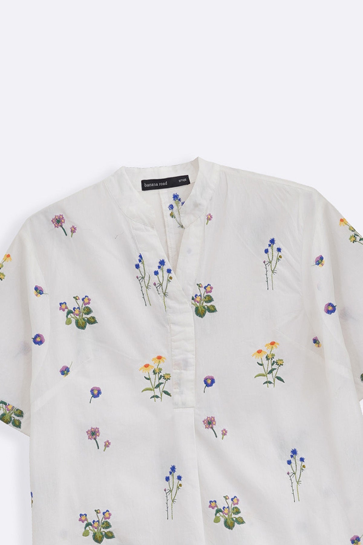 WHITE DITSY FLORAL SHIRT