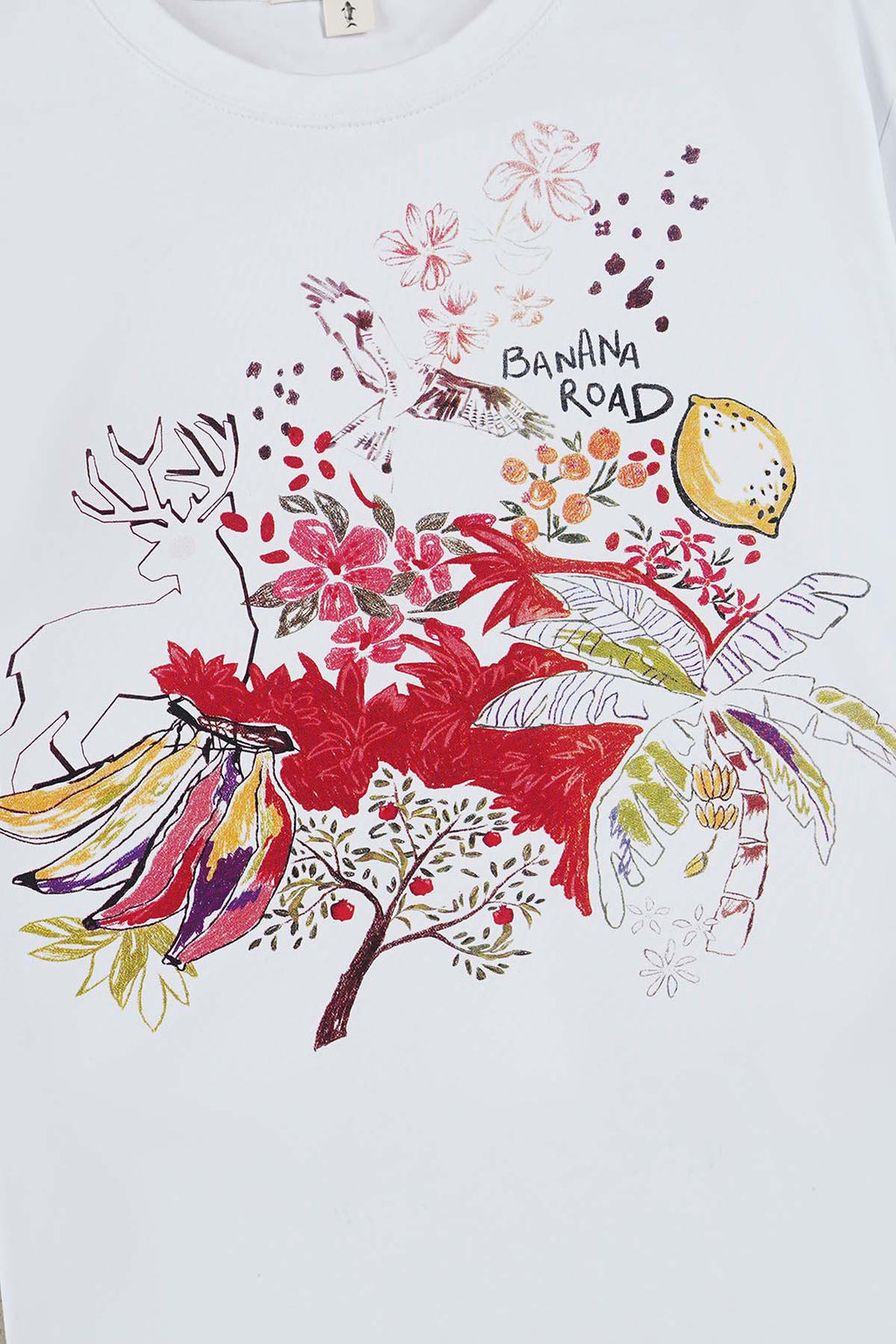 WHITE BANANA ROAD OPENER TEE
