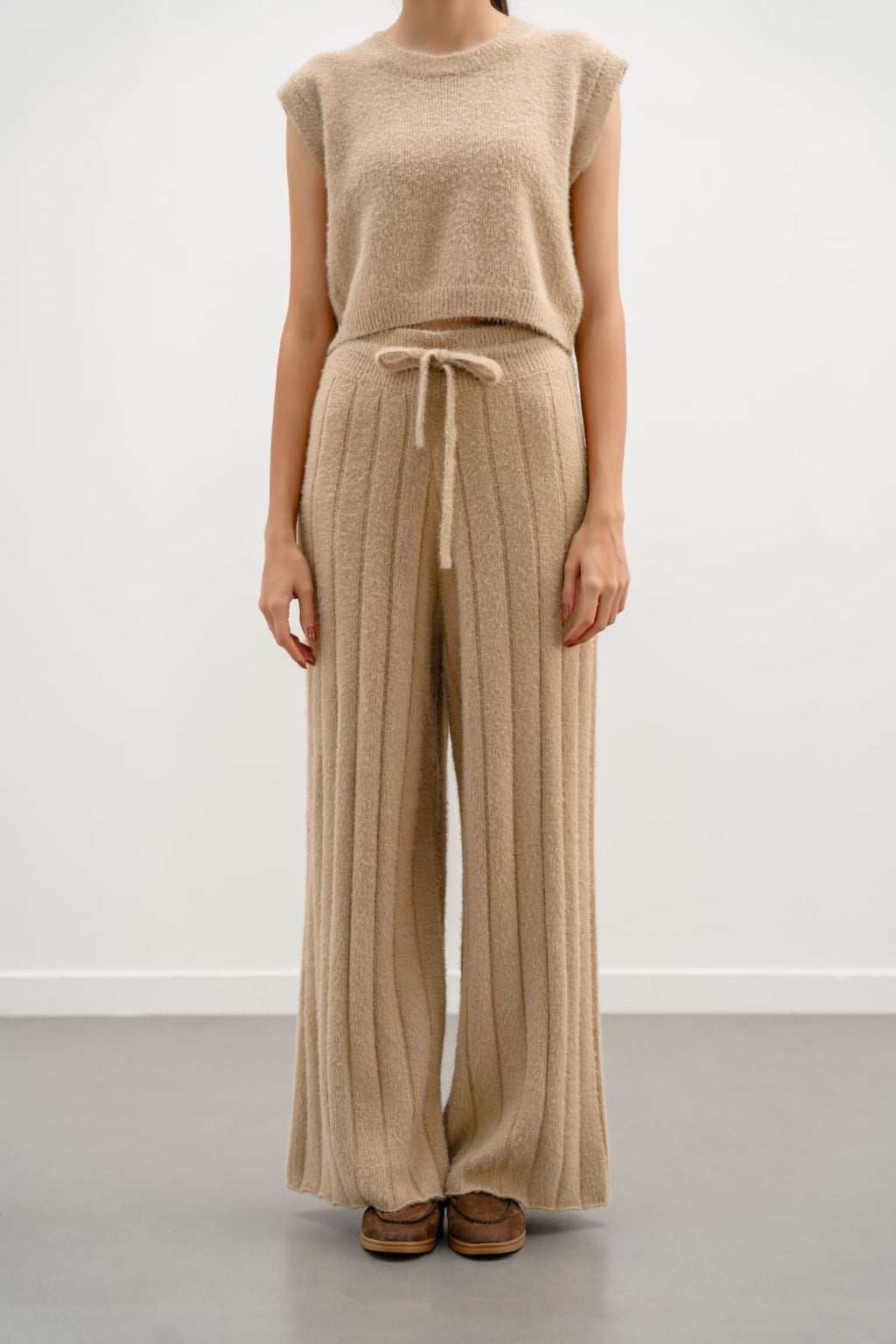 TAUPE PLUSH ANGEL PANTS
